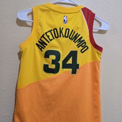 Nike Giannis Antetokounmpo Milwaukee Bucks NBA Jersey #34 City Swingman Size Small 