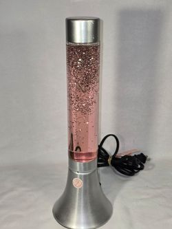 Pink glitter lava lamp