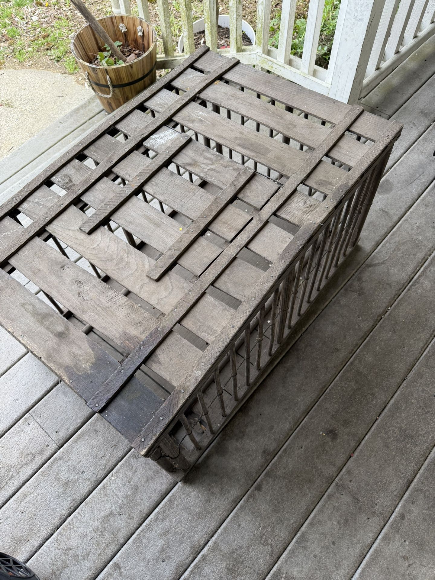 Vintage Wooden Cage