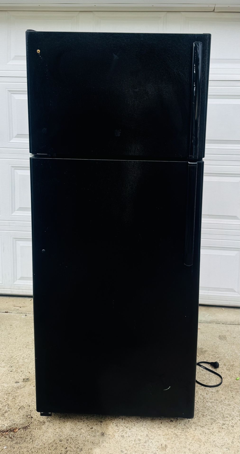 Black GI Top Freezer Refrigerator