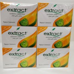 Extract Herbal Soap Papaya Calamansi X6