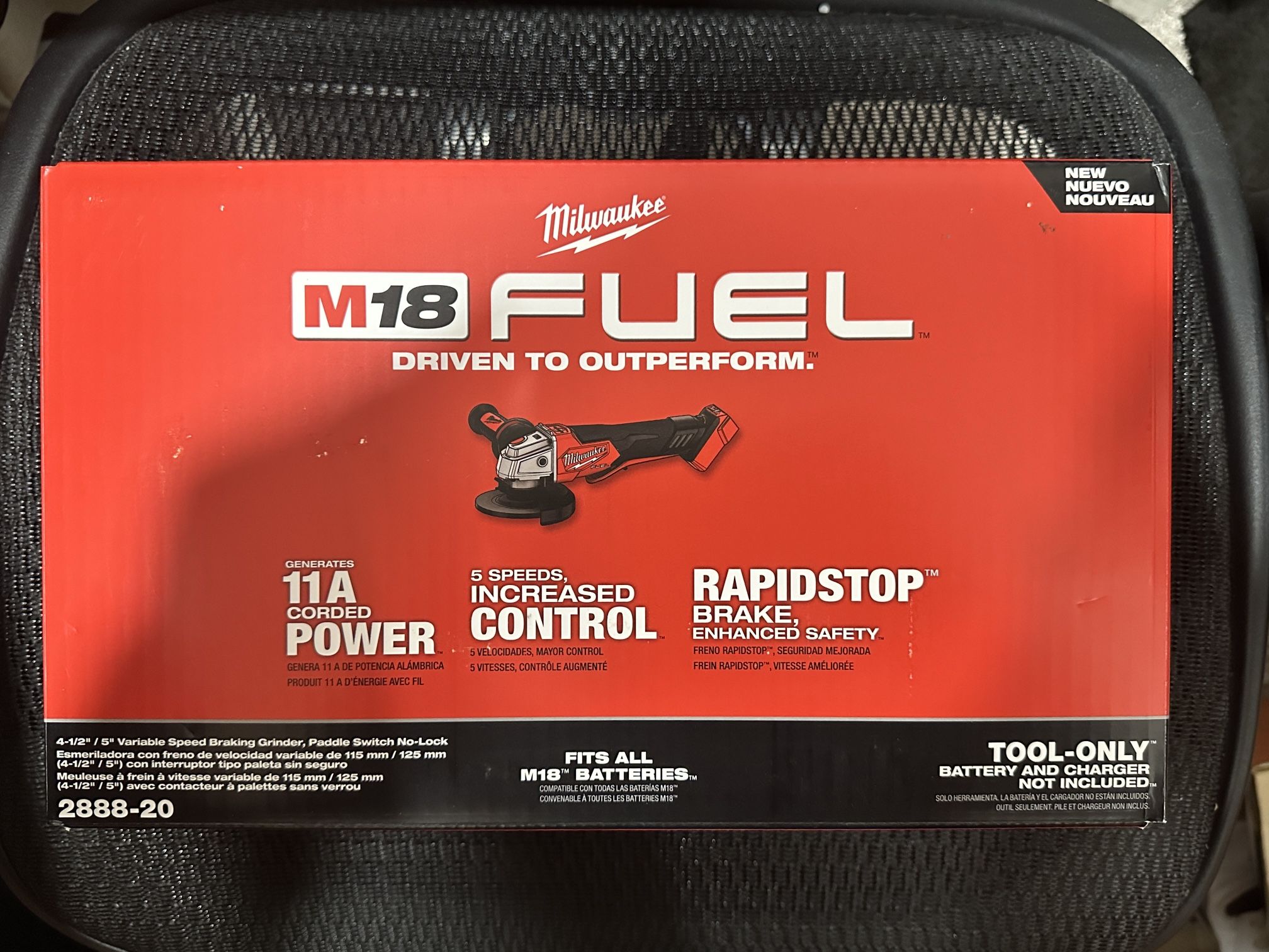 Milwaukee M18 Fuel 4.5” / 5” Variable Speed Grinder