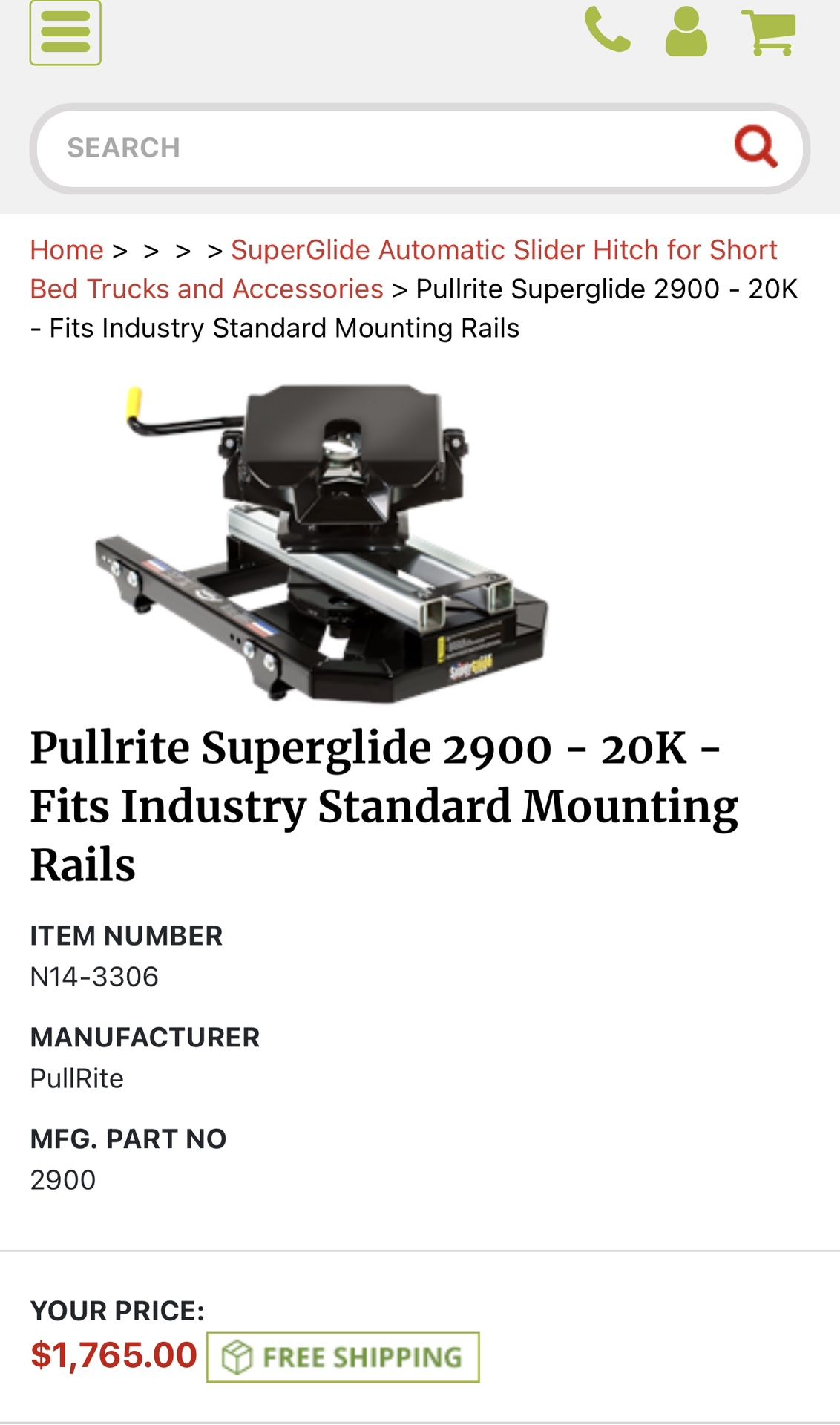 Pullrite 2900 Super Slide