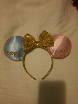 Disney Gender reveal ears