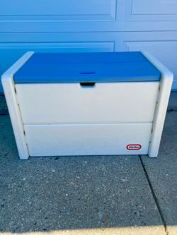 Vintage little tikes storage organizer toy chest with lid
