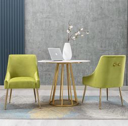 Set of 4- Green Velvet Dining Chair