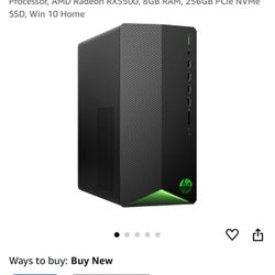 HP Gaming Computer and Monitor
