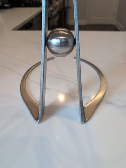 Cooper's Hawk Gemini Wine Decanter Modern Stainless Steel