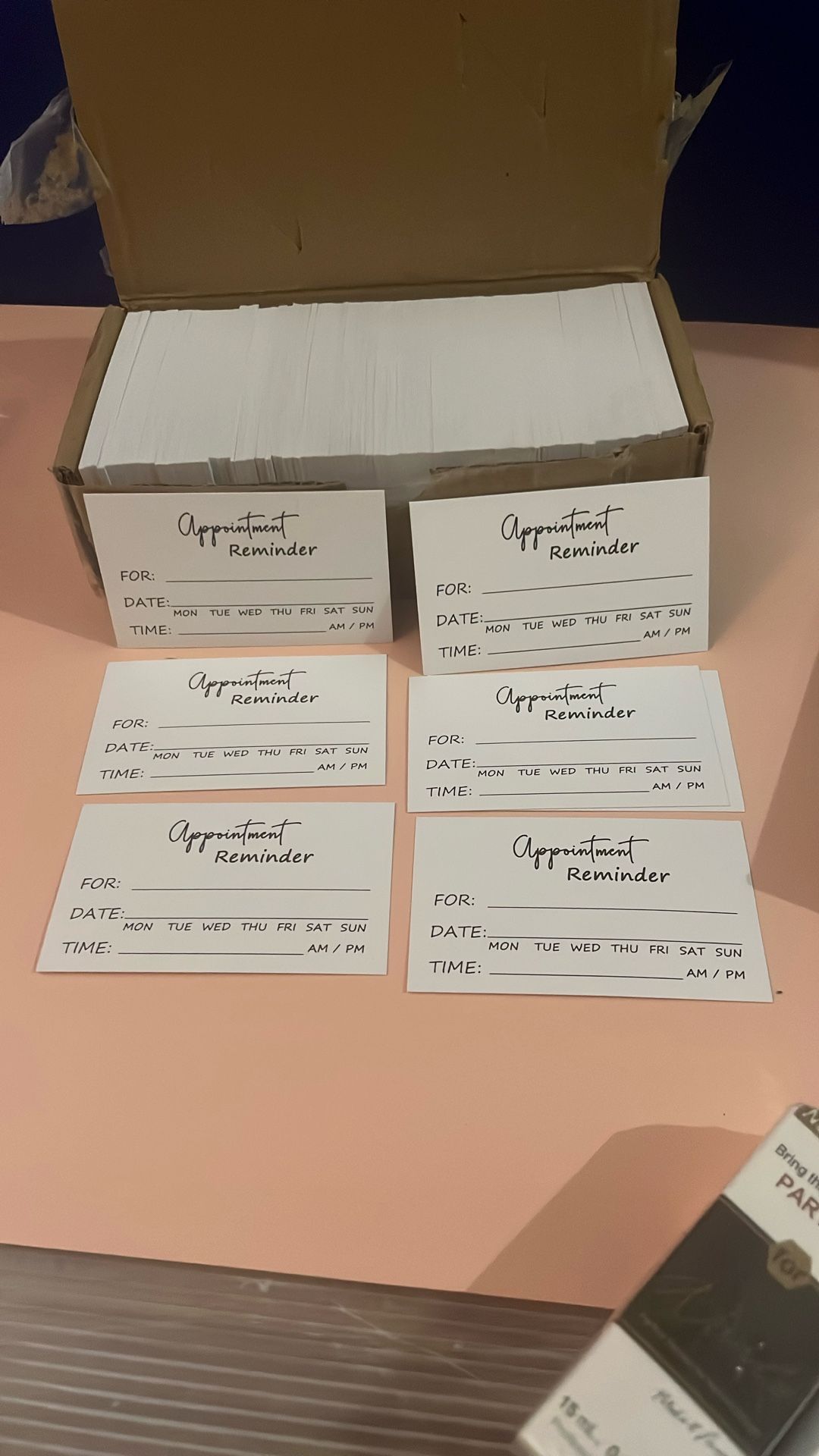 Appointment Reminder Cards