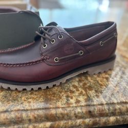Men's Timberland Authentic 3-Eye Boat Shoe Size 11.5