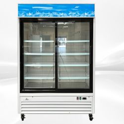 NSF Two glass door refrigerator G1.2YBM2F slide