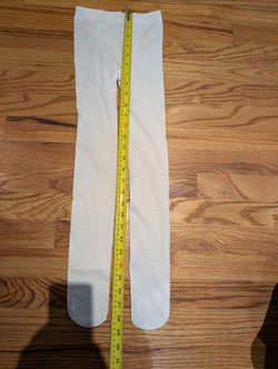 White Full-Length Footed Tights
