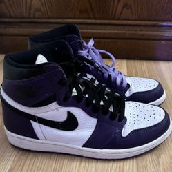 Court Purple Jordan 1s