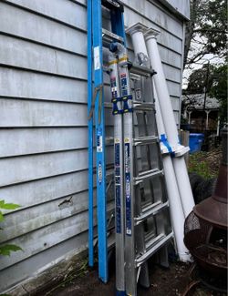Ladder Werner  Multi Position Pro with power rails