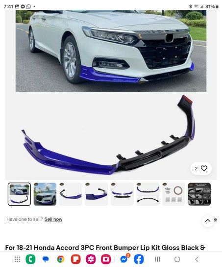 Front Lip Honda Accord 18-21 #143