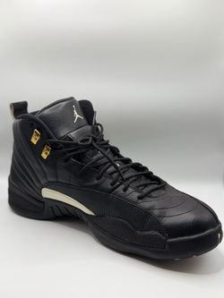 Air Jordan 12 Retro Black Gold Sneaker Size 13M