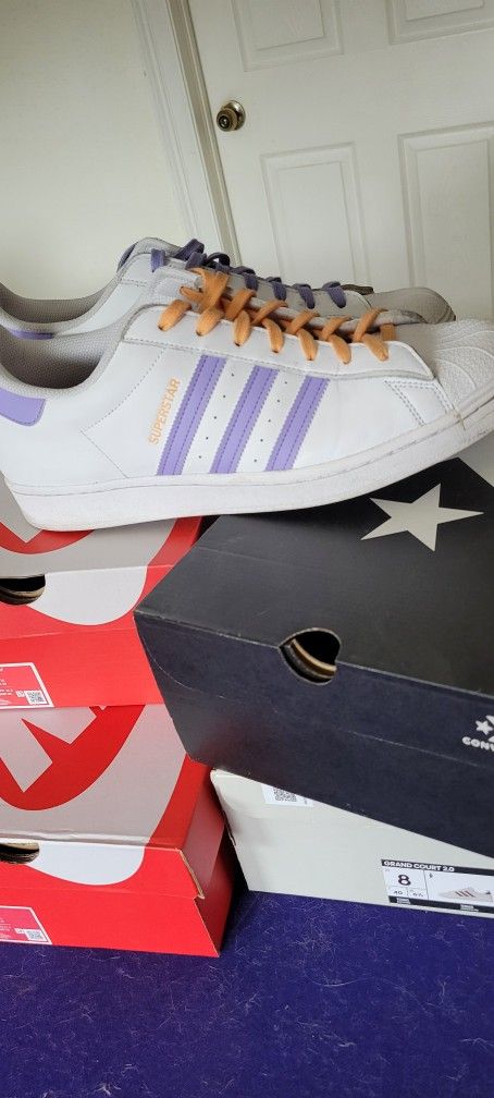 🔥 Adidas Superstar Size 13 – Like New w/ Unique Laces! 🔥
