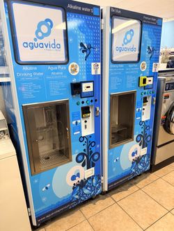 2 Aguavida Commercial Water Vending Machines – Alkaline & Mineral Water