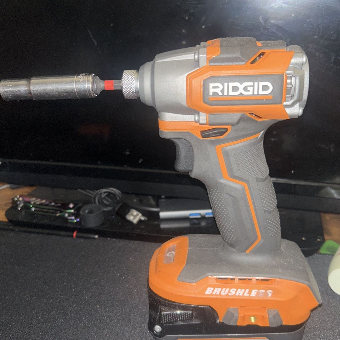 Ridgid Compact Impact Driver With Battery and Charger 