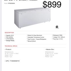 25 Cu. Ft. Chest Freezer