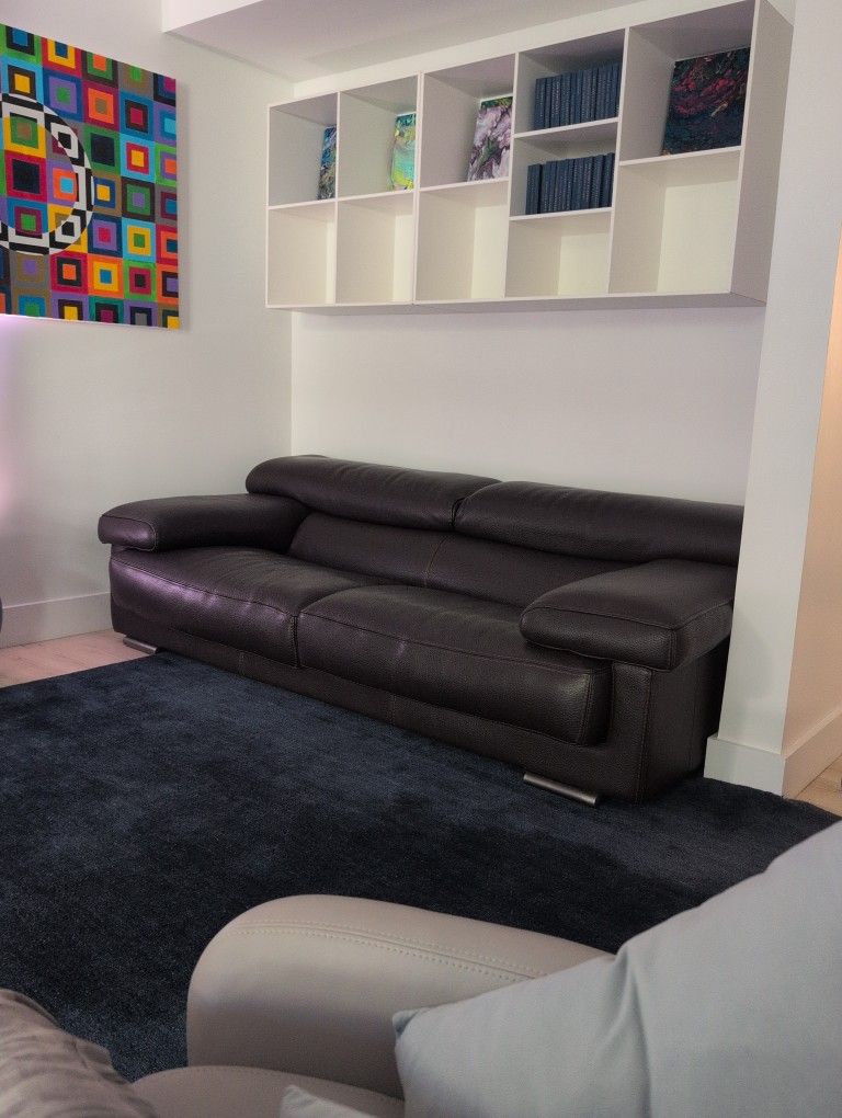 Roche Bobois Leather Sofa