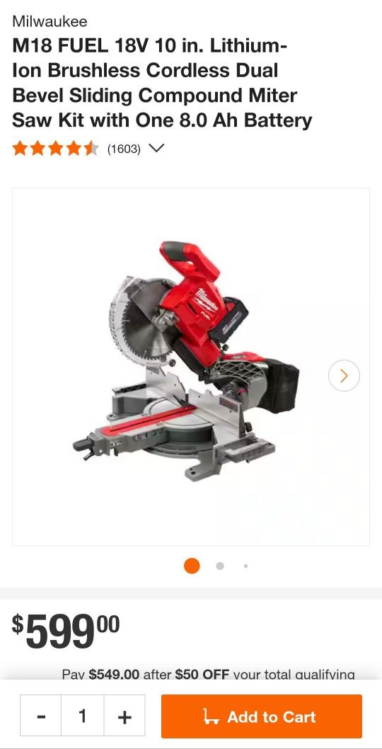 Milwaukee 10" Miter Saw