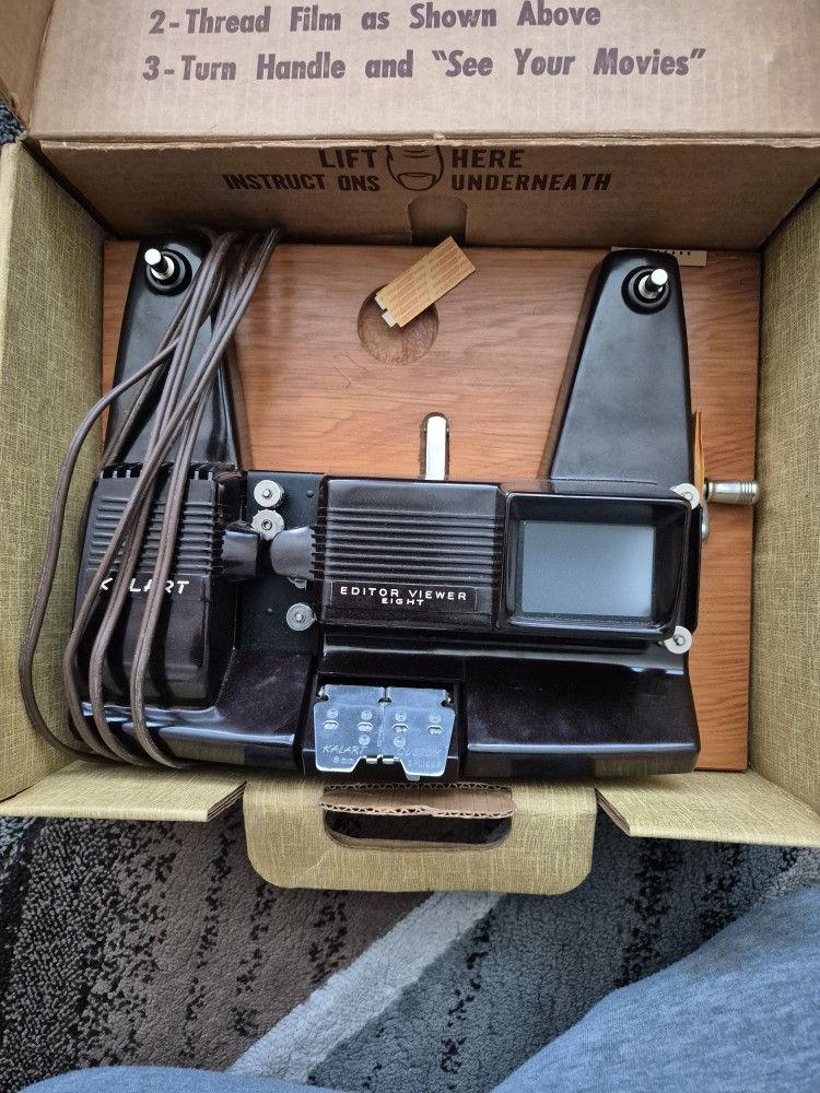 Vintage 1950's Kalart 8mm Film Editor Viewer