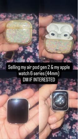 Watch series 6 44mm & air pods gen 2