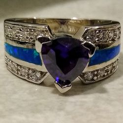 🆕 Very Impressive Sterling Silver Band Ring! 💍💜