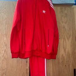 XXL Red Adidas Track Suit