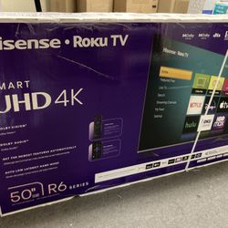 Hisense 50” 4K Roku Smart Tv 