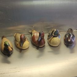 Vintage "Ducks Unlimited" Duck Wood Carvings