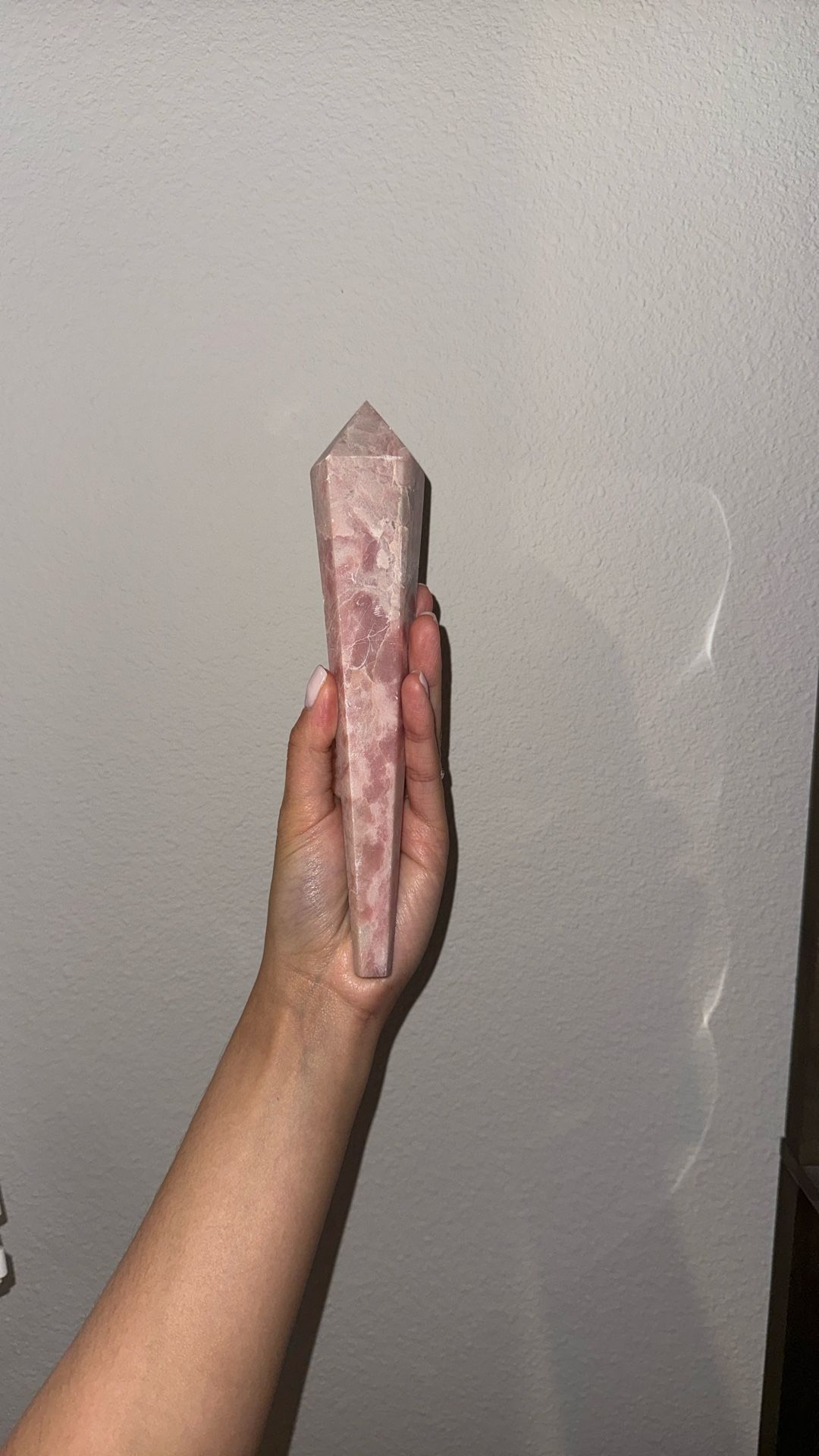 Pink Opal Crystal Tower Wand