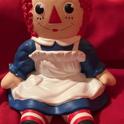 Raggedy Ann Ceramic Doll
