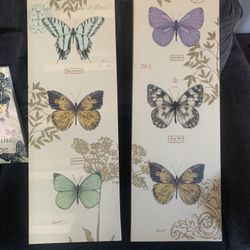 Butterfly Canvas and Metal Pictures