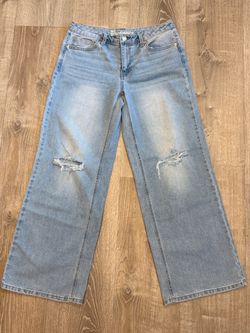 No Boundaries Wide Leg Distressed Jeans