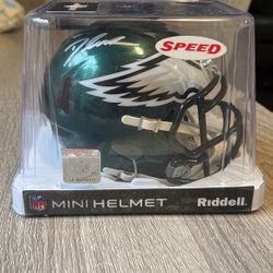D’Andre Swift Signed Mini Helmet