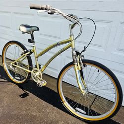 26" LUNA COMFORT TEK Dual Suspension Cruiser 6 Speed Hybrid bike