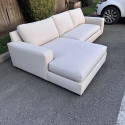 Pottery Barn Sectional Couch Sofa