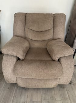 Ashley Furniture Power Recliner Chair – Beige