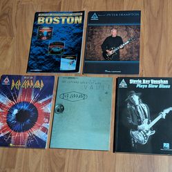 Classic Rock Guitar TAB Songbook Bundle – Note-for-Note Transcriptions (5 Books) SRV