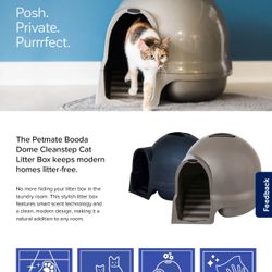 Petmate Booda Dome Cleanstep Litter Box Cat