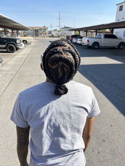 straight back