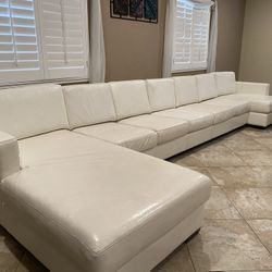 Custom Leather Sectional 