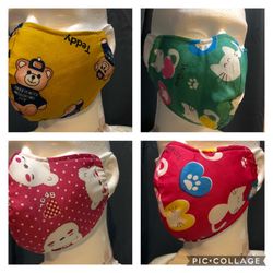 4 washable cloth masks