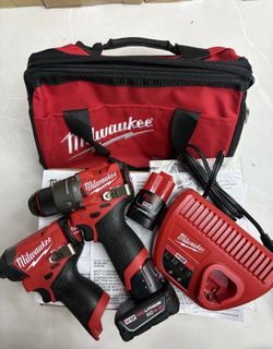 Milwaukee M12 FUEL 2-Tool Combo Kit Driver & Drill 3497-22 – Brand New