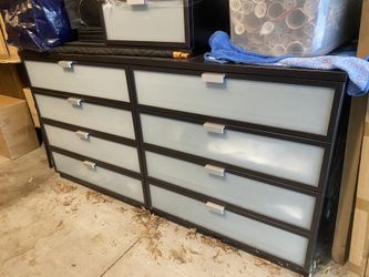 IKEA HOPEN 8-Drawer Dresser & 2-Drawer Little Dresser