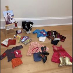 American Girl Doll Saige’s Outfits and Accessories 