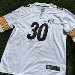 Pittsburgh Steelers Conner #30 White NFL on field Jersey Size XL 