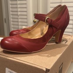 New Red Retro Shoes 7.5